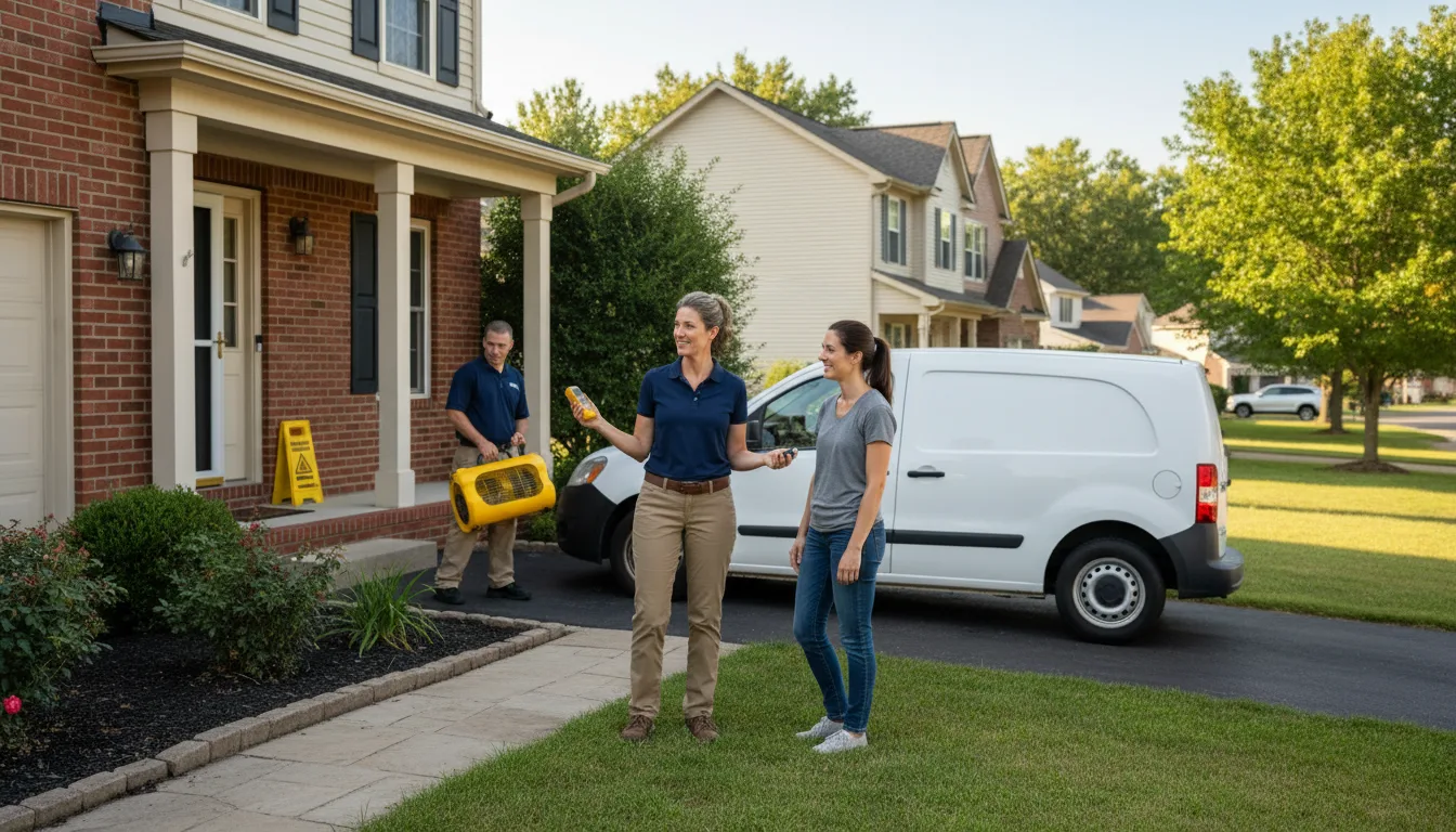 Water restoration image for Water Damage & Restoration Services in Bellevue, MI